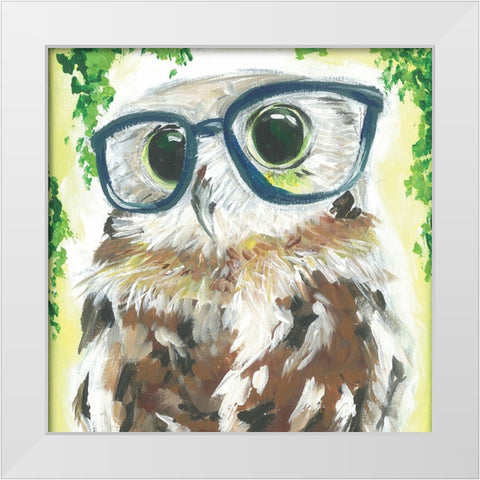 Dapper Animal VI White Modern Wood Framed Art Print by Rutledge, Jennifer