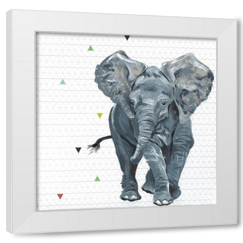 Animal Baby III White Modern Wood Framed Art Print by Rutledge, Jennifer