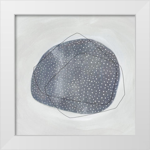 Speckle II White Modern Wood Framed Art Print by Scarvey, Emma