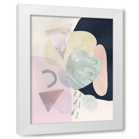 Sorbet II White Modern Wood Framed Art Print by Borges, Victoria