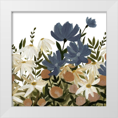 UA CH Wildflower Garden I White Modern Wood Framed Art Print by Scarvey, Emma