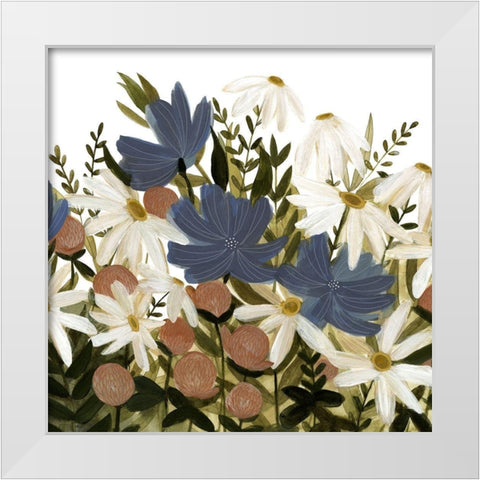 UA CH Wildflower Garden II White Modern Wood Framed Art Print by Scarvey, Emma