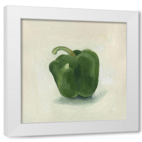 Pepper Study II White Modern Wood Framed Art Print by Scarvey, Emma