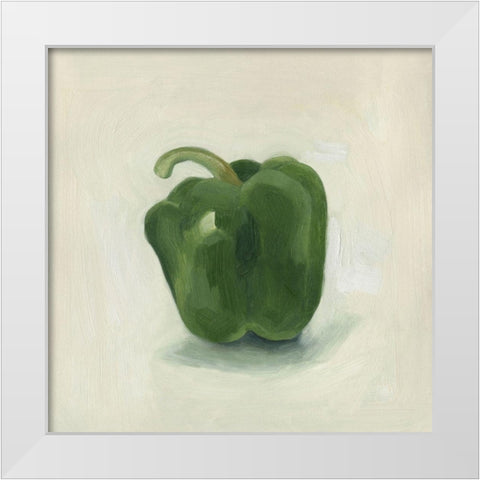 Pepper Study II White Modern Wood Framed Art Print by Scarvey, Emma