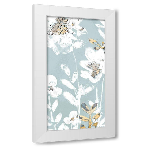 Blossom Patina III White Modern Wood Framed Art Print by Vess, June Erica