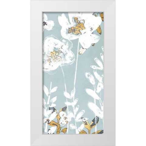 Blossom Patina IV White Modern Wood Framed Art Print by Vess, June Erica