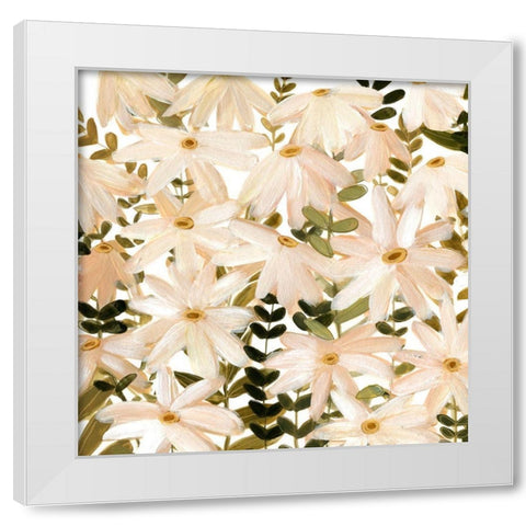 Daisy Field II White Modern Wood Framed Art Print by Scarvey, Emma