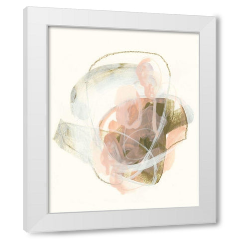 Hyacinth Gesture I White Modern Wood Framed Art Print by Vess, June Erica