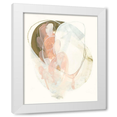 Hyacinth Gesture II White Modern Wood Framed Art Print by Vess, June Erica