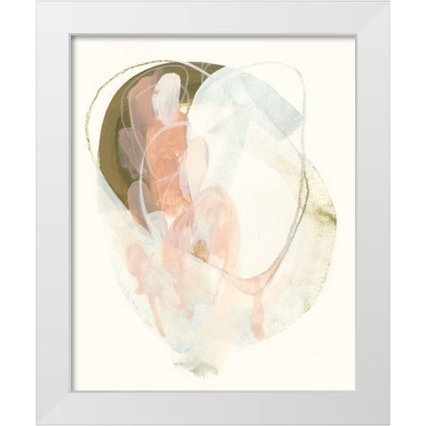 Hyacinth Gesture II White Modern Wood Framed Art Print by Vess, June Erica
