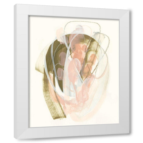 Hyacinth Gesture IV White Modern Wood Framed Art Print by Vess, June Erica