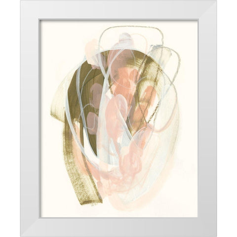 Hyacinth Gesture IV White Modern Wood Framed Art Print by Vess, June Erica