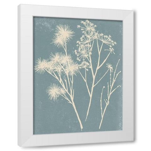 Small Spray I White Modern Wood Framed Art Print by Wang, Melissa