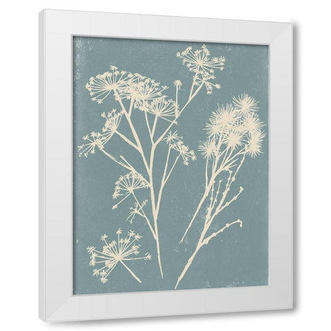 Small Spray II White Modern Wood Framed Art Print by Wang, Melissa