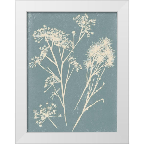 Small Spray II White Modern Wood Framed Art Print by Wang, Melissa