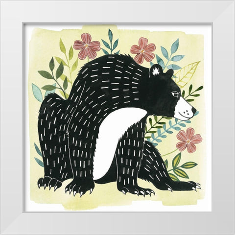 Floral Forester III White Modern Wood Framed Art Print by Popp, Grace