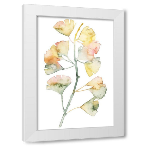 Maidenhair Branch II White Modern Wood Framed Art Print by Popp, Grace