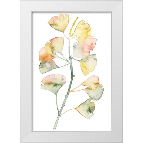 Maidenhair Branch II White Modern Wood Framed Art Print by Popp, Grace