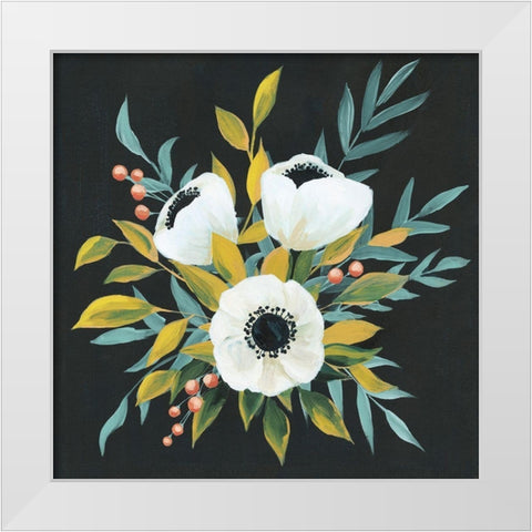 Anemone Posy I White Modern Wood Framed Art Print by Popp, Grace