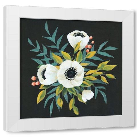 Anemone Posy II White Modern Wood Framed Art Print by Popp, Grace