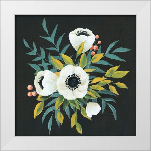 Anemone Posy II White Modern Wood Framed Art Print by Popp, Grace