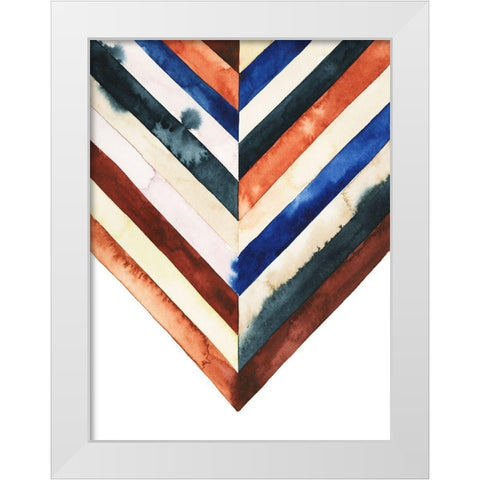 Desert Layers I White Modern Wood Framed Art Print by Popp, Grace