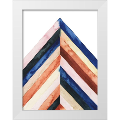 Desert Layers II White Modern Wood Framed Art Print by Popp, Grace