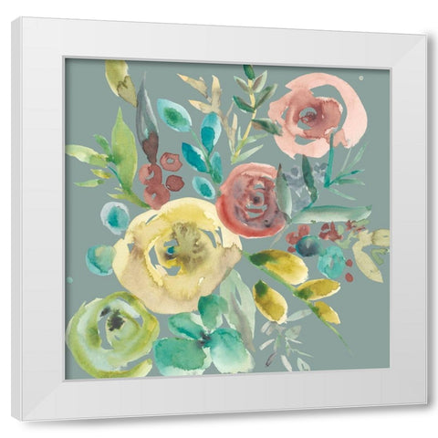 Rosealeah VI White Modern Wood Framed Art Print by Zarris, Chariklia