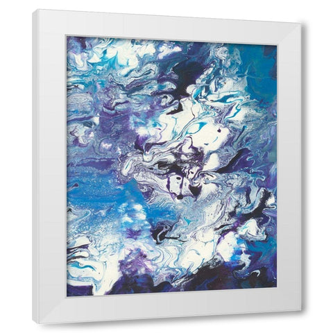 Meandering Mulberry II White Modern Wood Framed Art Print by Moore, Regina