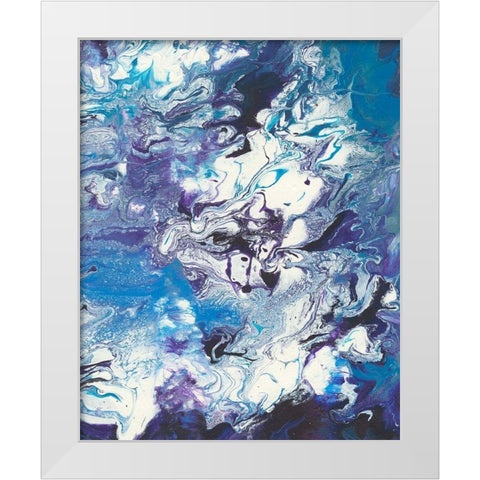 Meandering Mulberry II White Modern Wood Framed Art Print by Moore, Regina