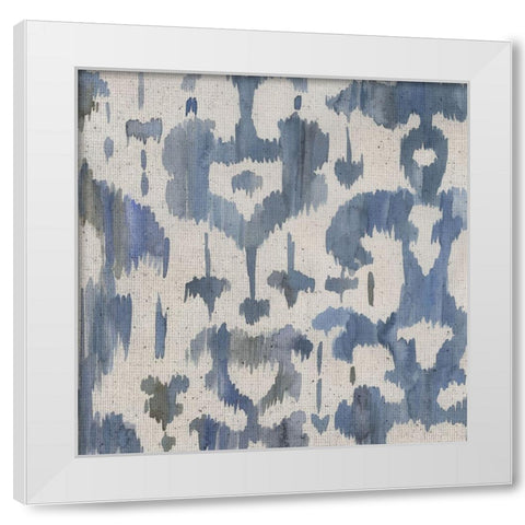 Water Ikat I White Modern Wood Framed Art Print by Zarris, Chariklia