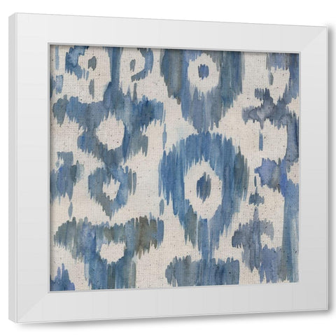 Water Ikat II White Modern Wood Framed Art Print by Zarris, Chariklia