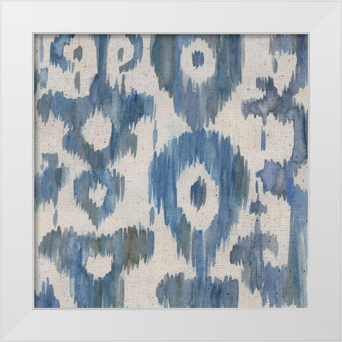 Water Ikat II White Modern Wood Framed Art Print by Zarris, Chariklia