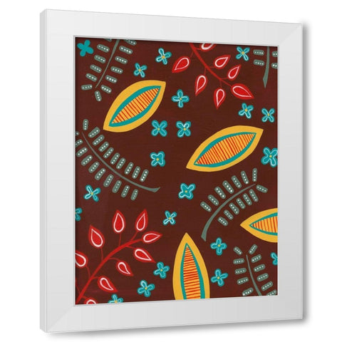 Stylized Motif I White Modern Wood Framed Art Print by Moore, Regina