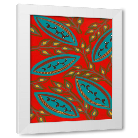 Stylized Motif III White Modern Wood Framed Art Print by Moore, Regina