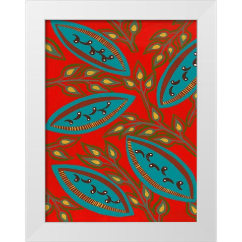 Stylized Motif III White Modern Wood Framed Art Print by Moore, Regina