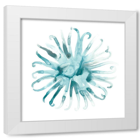 Ocean Cameo II White Modern Wood Framed Art Print by Vess, June Erica
