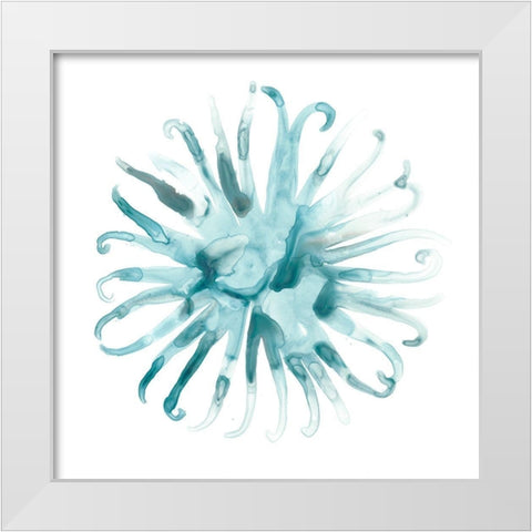 Ocean Cameo II White Modern Wood Framed Art Print by Vess, June Erica