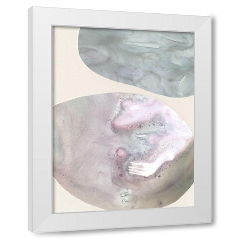 Gravitate III White Modern Wood Framed Art Print by Borges, Victoria