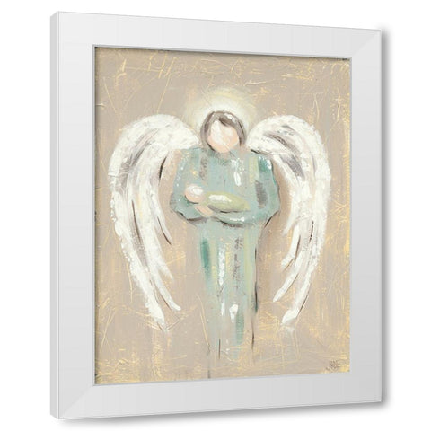 Angel Love White Modern Wood Framed Art Print by Reynolds, Jade