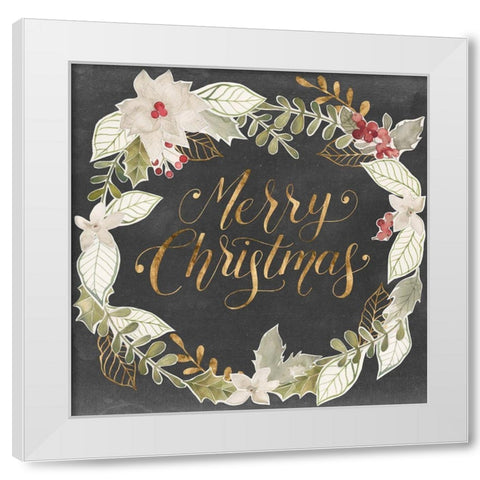 Gilded Christmas I White Modern Wood Framed Art Print by Popp, Grace