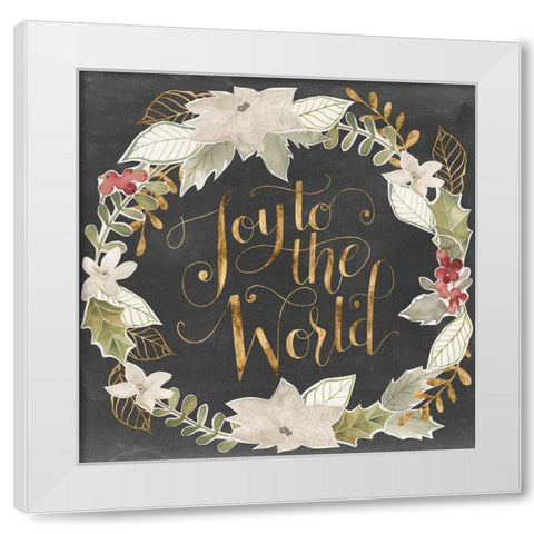 Gilded Christmas II White Modern Wood Framed Art Print by Popp, Grace