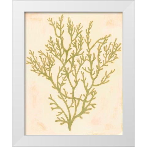 Deep Sea Coral I White Modern Wood Framed Art Print by Popp, Grace