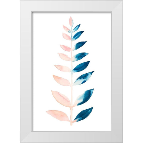 Sprig I White Modern Wood Framed Art Print by Popp, Grace