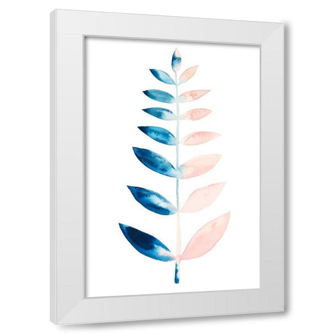 Sprig II White Modern Wood Framed Art Print by Popp, Grace