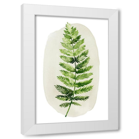 Spot Fern II White Modern Wood Framed Art Print by Popp, Grace