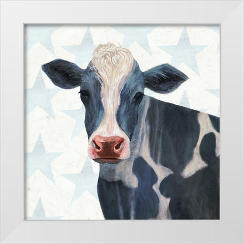 Patriotic Farm I White Modern Wood Framed Art Print by Borges, Victoria