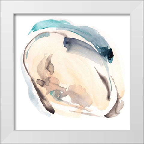 Sandy Sea I White Modern Wood Framed Art Print by Parker, Jennifer Paxton