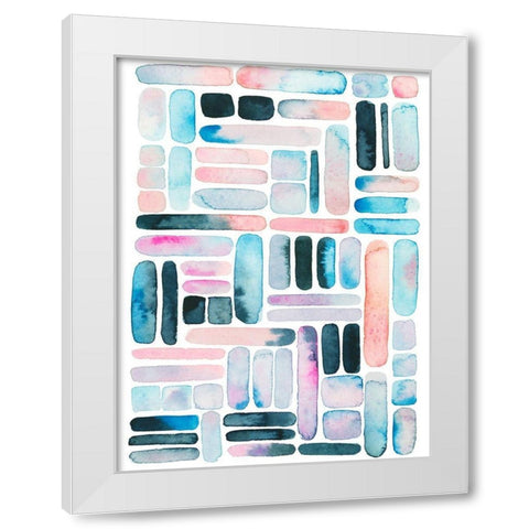 Prisma Puzzle II White Modern Wood Framed Art Print by Popp, Grace