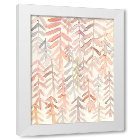 Barberry I White Modern Wood Framed Art Print by Zarris, Chariklia